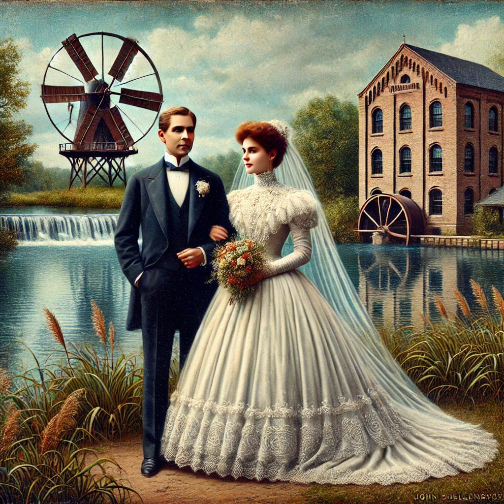 John Shellenberger and his beloved wife, Emily, in 1895